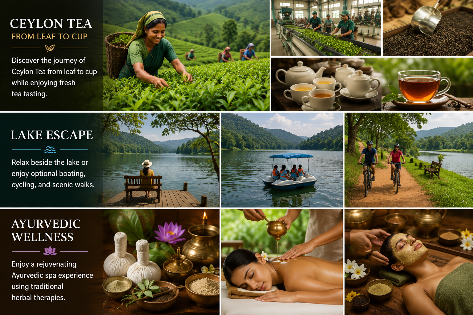 Tea Plantation & Factory , Gregory Lake , Authentic Spa Treatment (Optional)