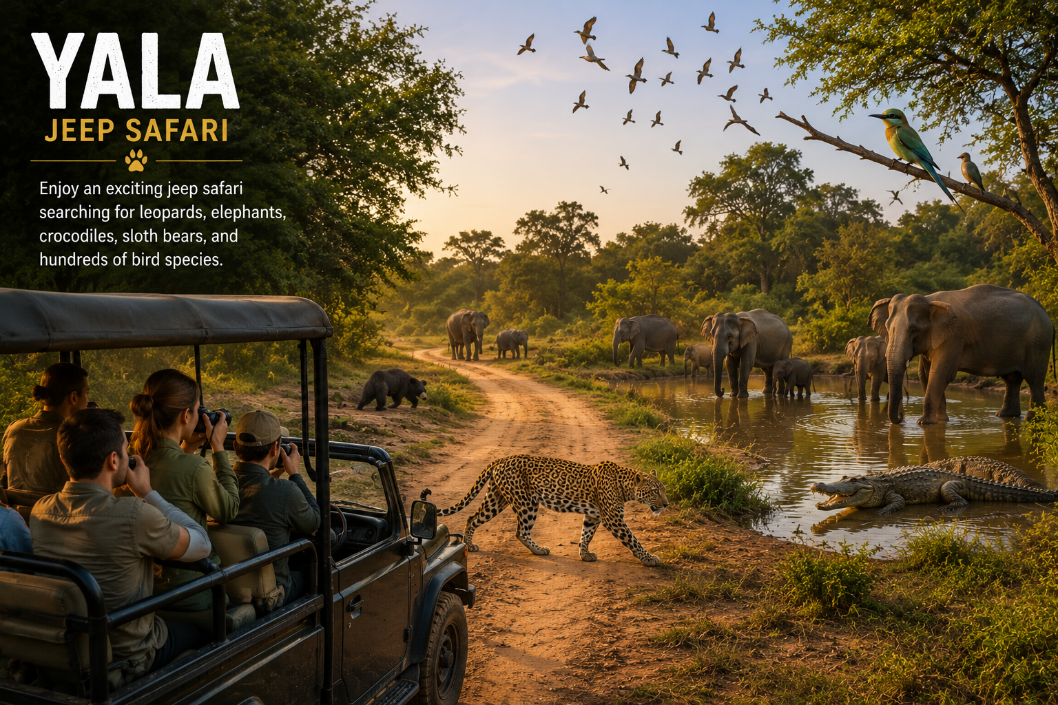 Yala National Park Safari , Transfer to Hiriketiya
