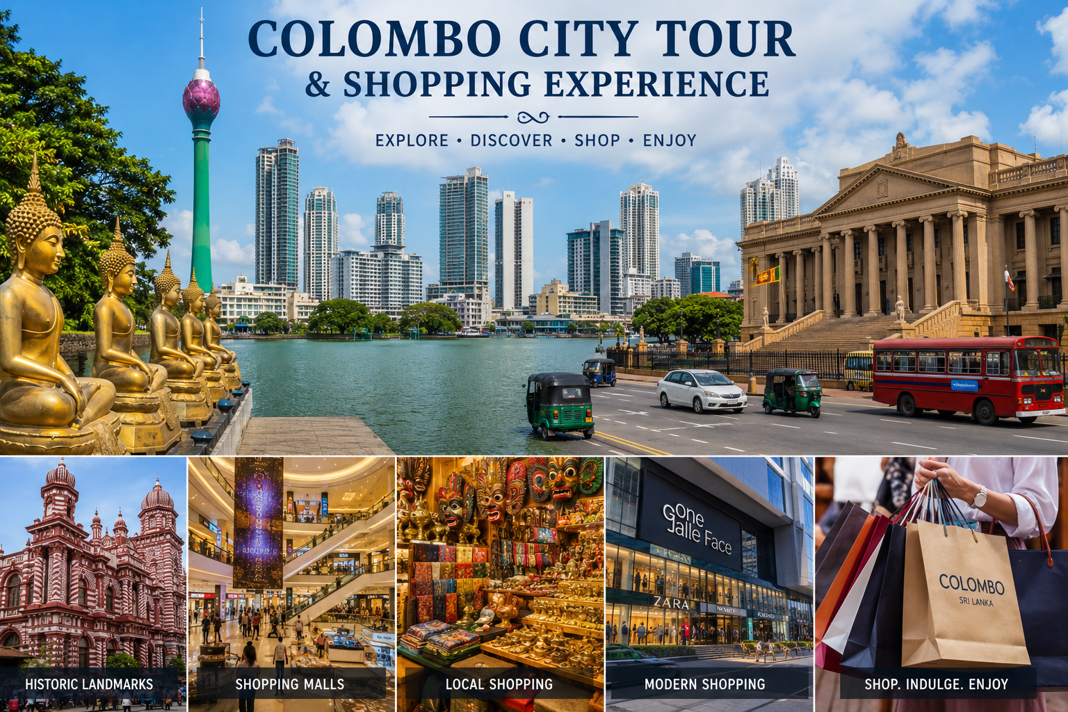 Colombo City Tour & Shopping Experience