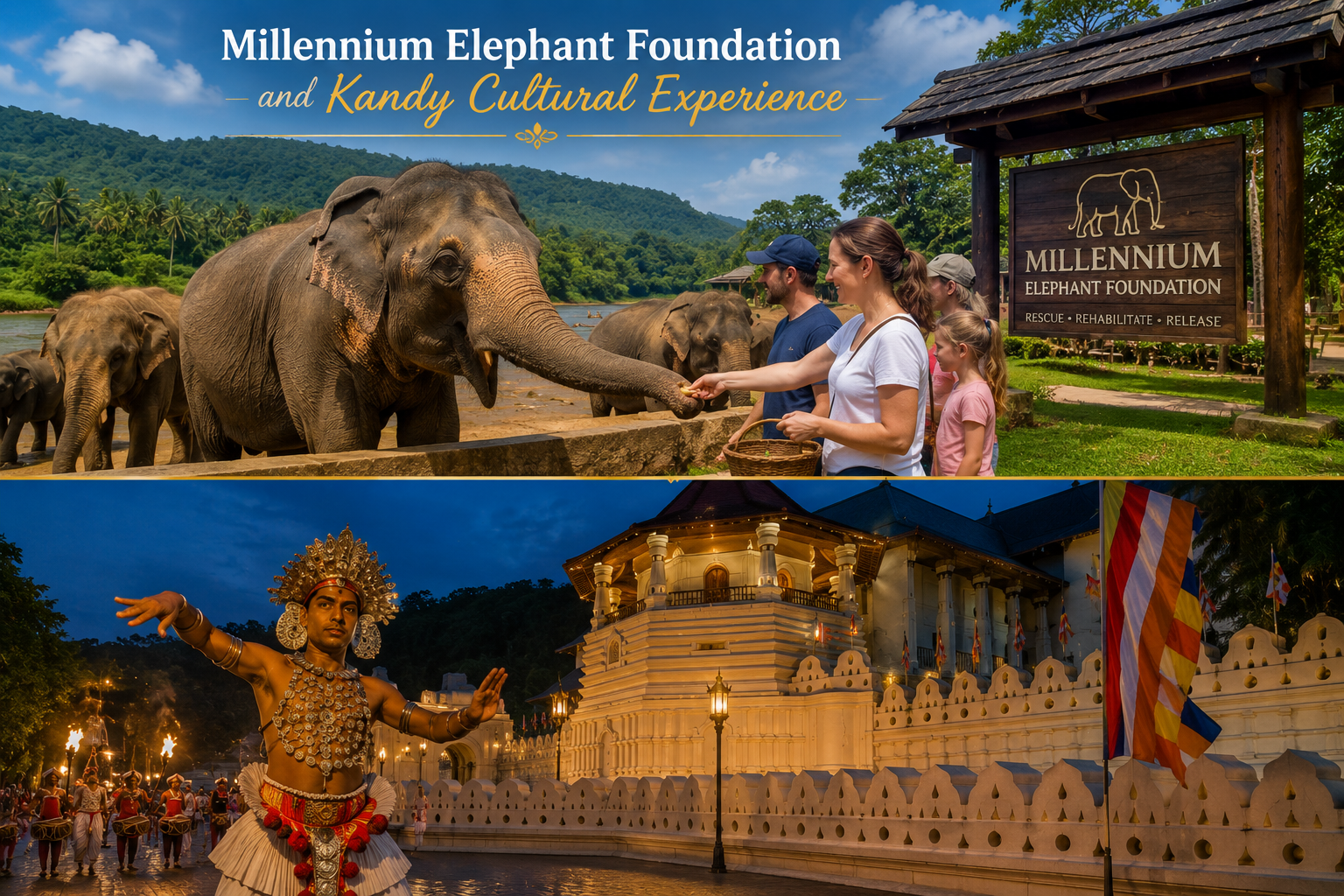 Millennium Elephant Foundation and Kandy Cultural Experience