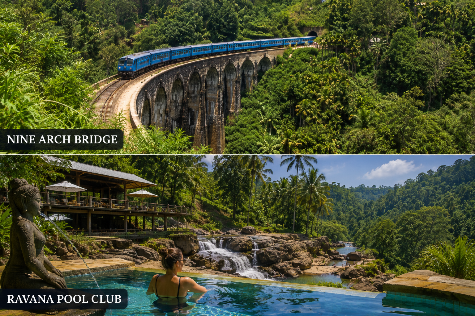 Nine Arch Bridge & Ravana Pool Club