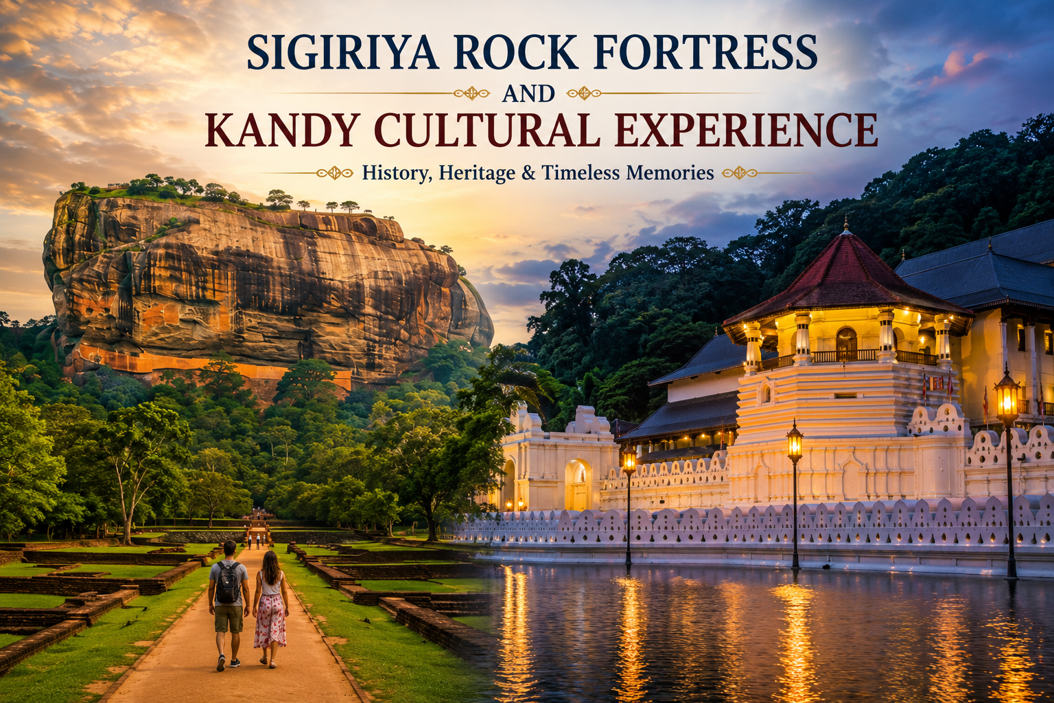 Sigiriya Rock Fortress and Kandy Cultural Experience