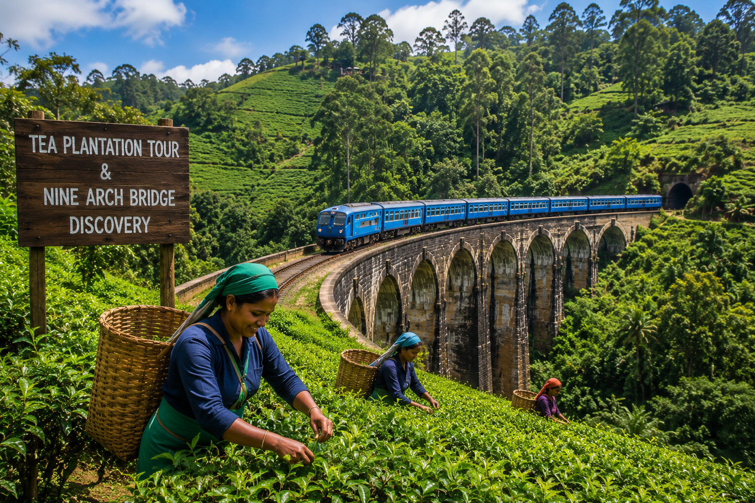 Tea Plantation Tour and Nine Arch Bridge Discovery