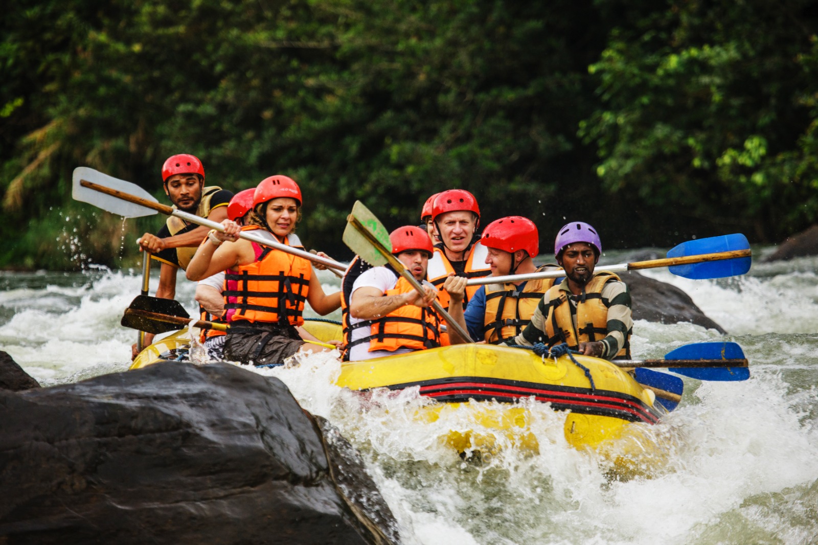 White water rafting adventure in Sri Lanka